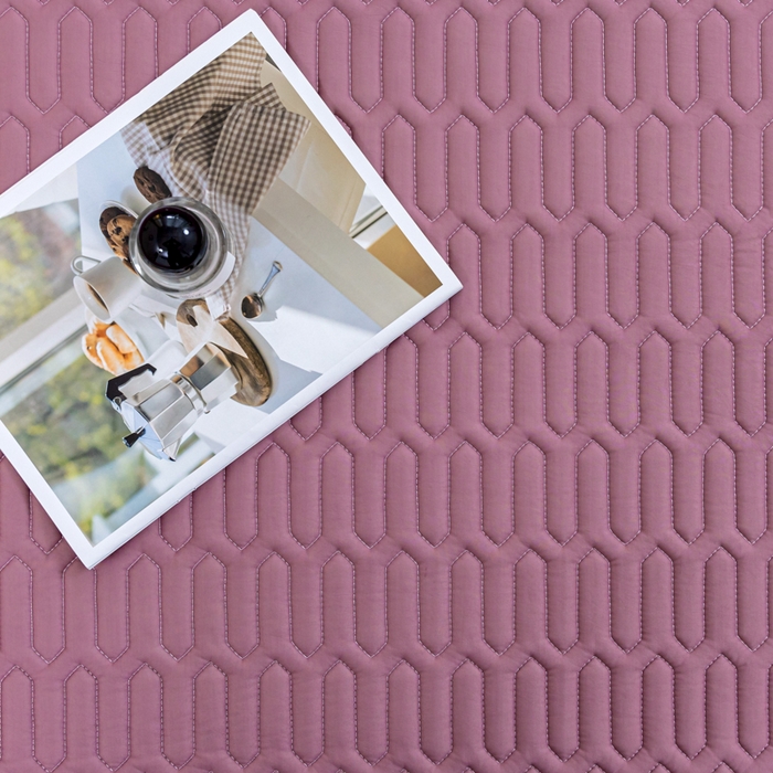 91家纺网 家纺一手货源 找家纺 优雅星家纺 2026新款清新时尚凉感丝0.35乳胶凉席-纯色 轻奢紫