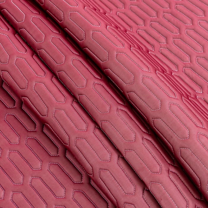 91家纺网 家纺一手货源 找家纺 优雅星家纺 2026新款清新时尚凉感丝0.35乳胶凉席-纯色 酒红