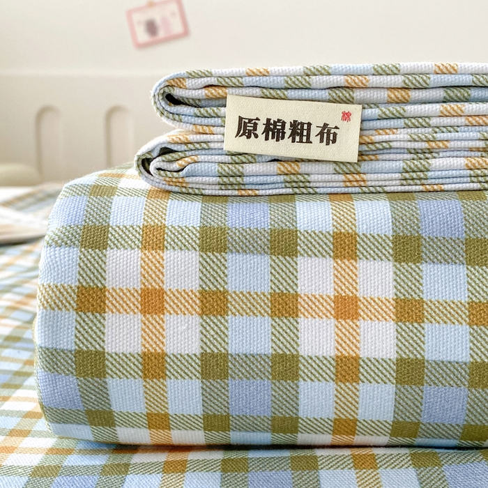 91家纺网 家纺一手货源 找家纺 （总）金泰莱 2026春夏新款100%全棉纯棉老粗布床单凉席席子