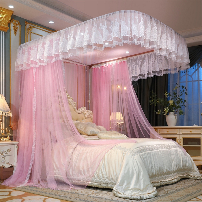 91家纺网 家纺一手货源 找家纺 （总）舞夜盛世 2026新款镜花水月轨道蚊帐系列--图一