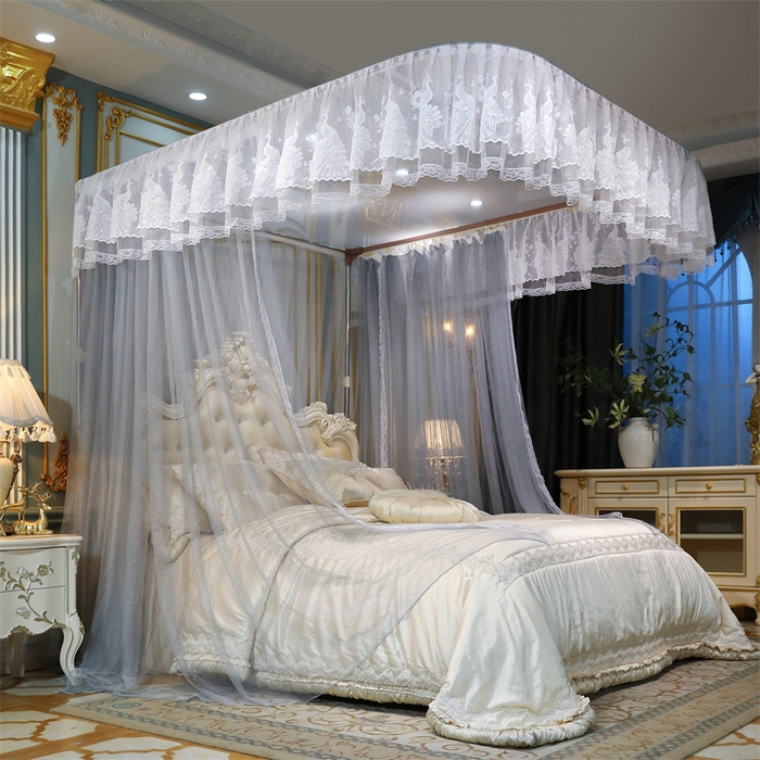 91家纺网 家纺一手货源 找家纺 （总）舞夜盛世 2026新款镜花水月轨道蚊帐系列--图一