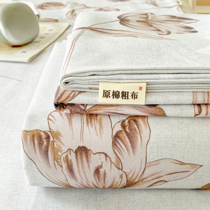 91家纺网 家纺一手货源 找家纺 （总）金泰莱 2026春夏新款100%全棉纯棉老粗布床单凉席席子
