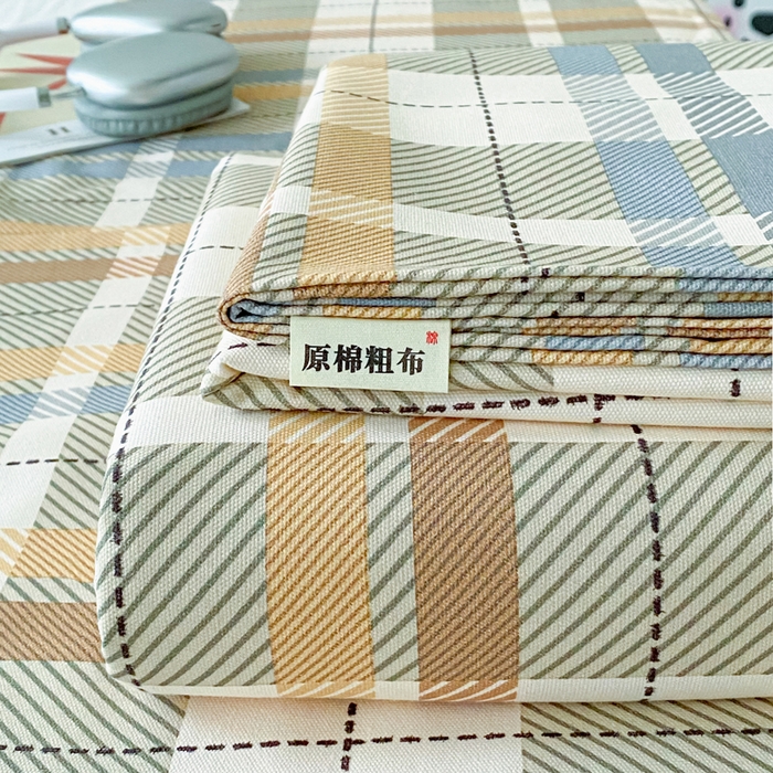 91家纺网 家纺一手货源 找家纺 （总）金泰莱 2026春夏新款100%全棉纯棉老粗布床单凉席席子