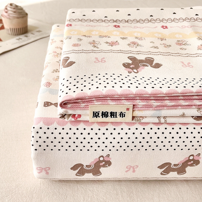 91家纺网 家纺一手货源 找家纺 （总）金泰莱 2026春夏新款100%全棉纯棉老粗布床单凉席席子