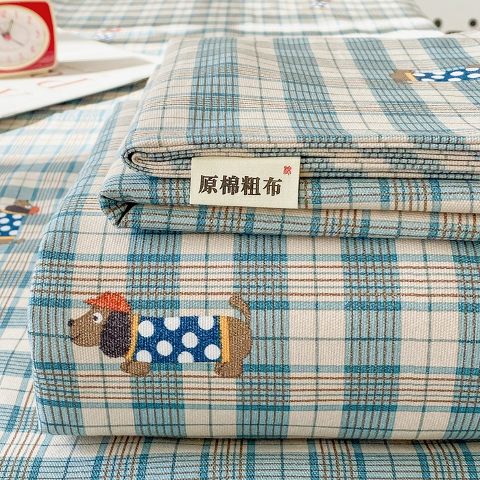 91家纺网 家纺一手货源 找家纺 （总）金泰莱 2026春夏新款100%全棉纯棉老粗布床单凉席席子