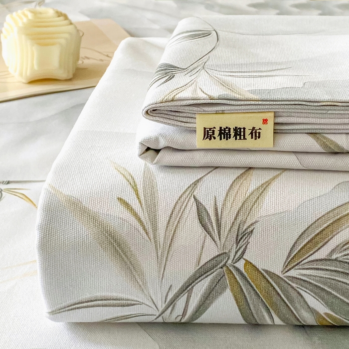 91家纺网 家纺一手货源 找家纺 （总）金泰莱 2026春夏新款100%全棉纯棉老粗布床单凉席席子