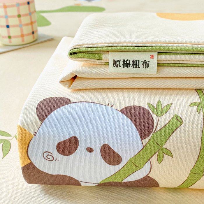 91家纺网 家纺一手货源 找家纺 （总）金泰莱 2026春夏新款100%全棉纯棉老粗布床单凉席席子