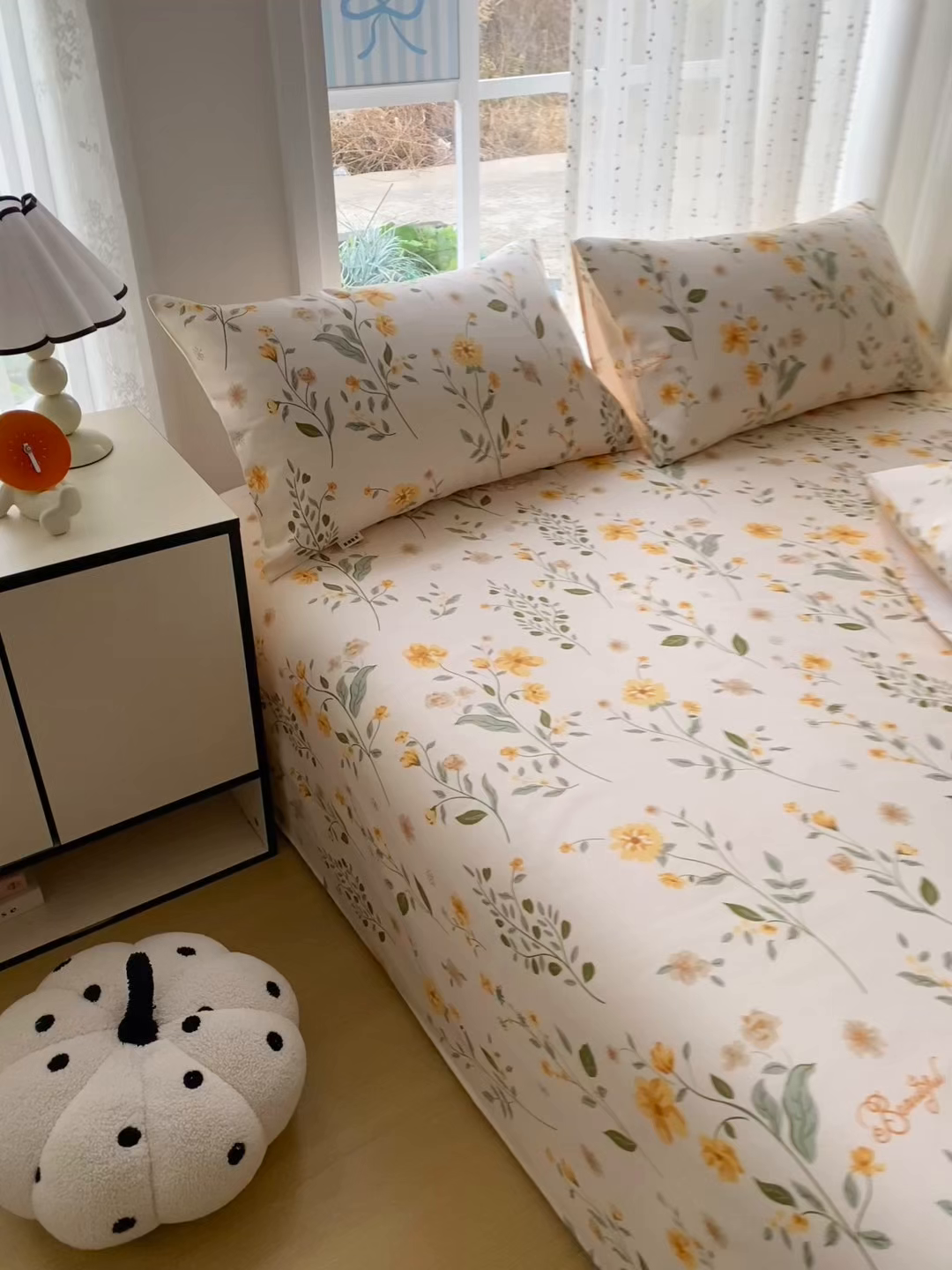 91家纺网 家纺一手货源 找家纺 金泰莱 2026春夏新款100%全棉纯棉老粗布床单凉席席子 春色满园