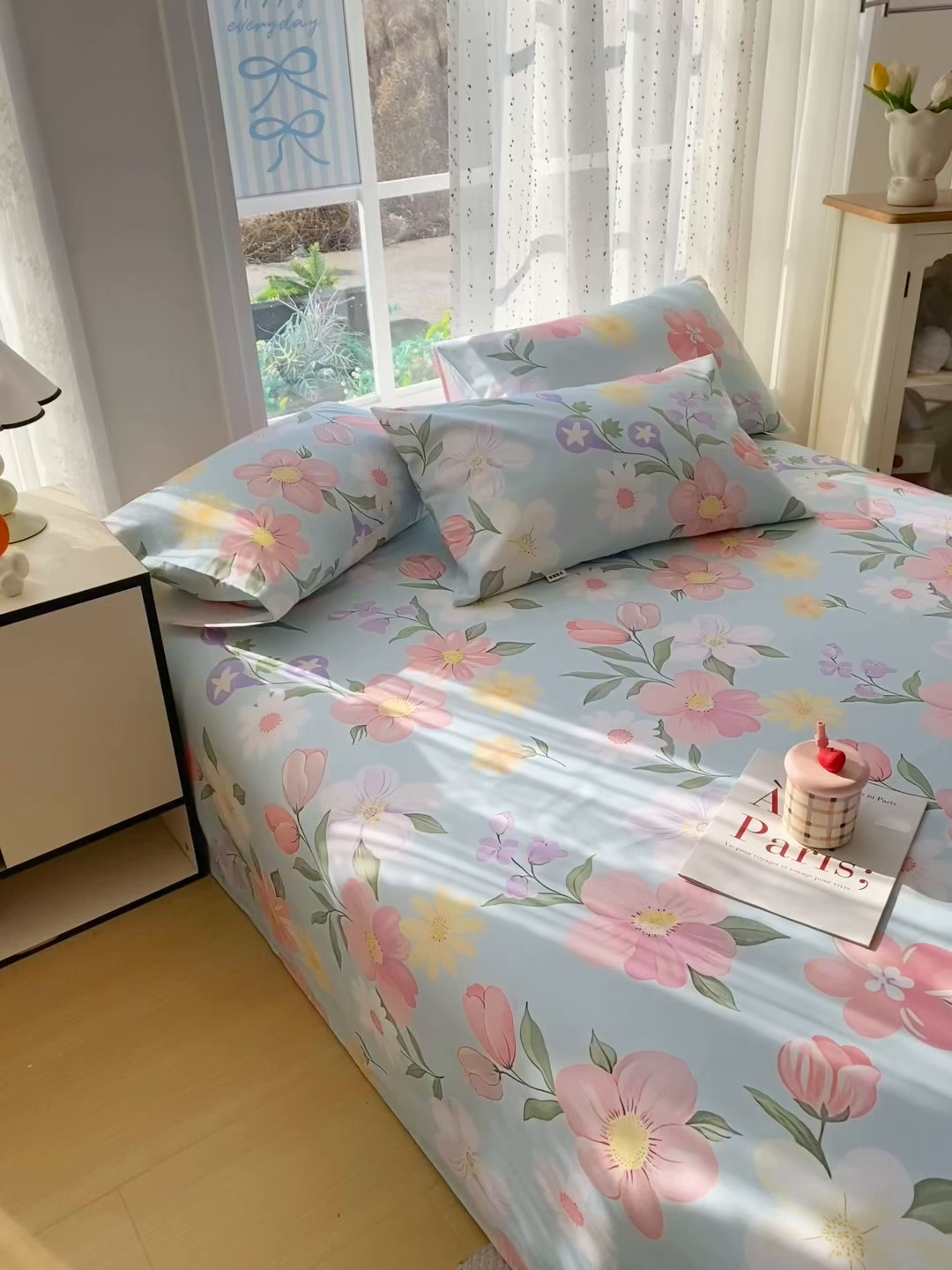 91家纺网 家纺一手货源 找家纺 金泰莱 2026春夏新款100%全棉纯棉老粗布床单凉席席子 花海