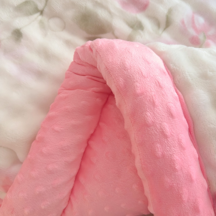 91家纺网 家纺一手货源 找家纺 优雅星家纺 2026新款亲肤舒适兔毛绒豆豆绒冬被 玫瑰园