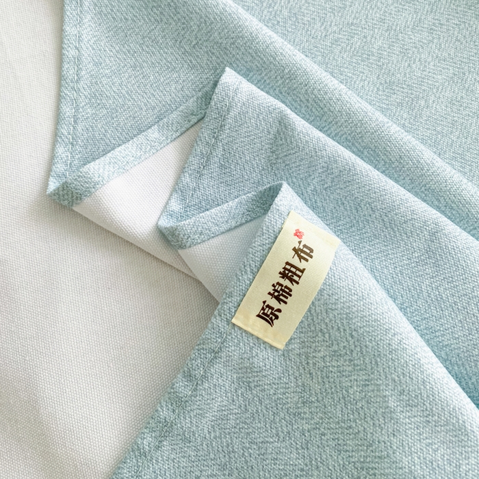 91家纺网 家纺一手货源 找家纺 金泰莱 2026春夏新款100%全棉纯棉老粗布床单凉席席子 蓝调