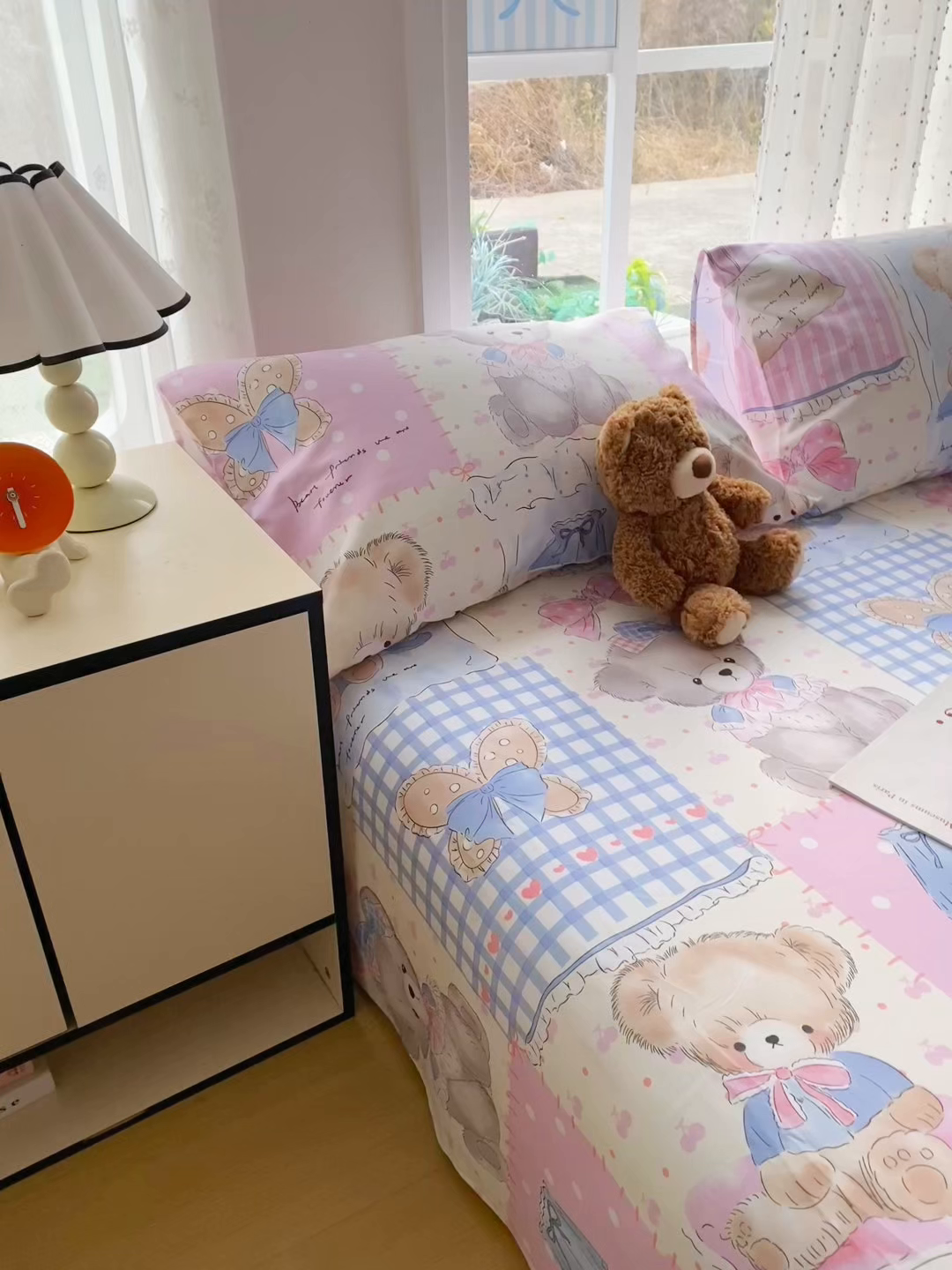 91家纺网 家纺一手货源 找家纺 金泰莱 2026春夏新款100%全棉纯棉老粗布床单凉席席子 童格