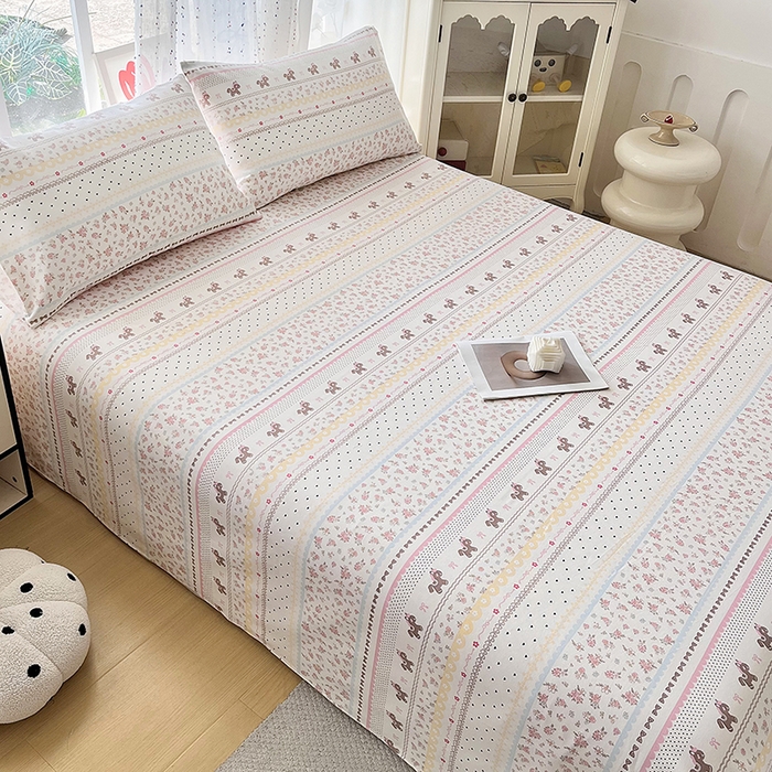 91家纺网 家纺一手货源 找家纺 金泰莱 2026春夏新款100%全棉纯棉老粗布床单凉席席子 小红马