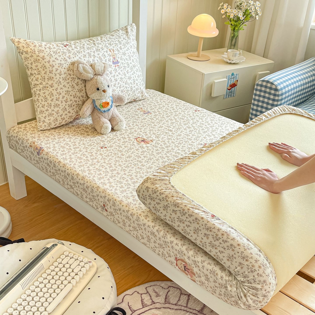 91家纺网 家纺一手货源 找家纺 （总）女子家纺 2026新款春夏13070印花床笠单品床笠床笠单件