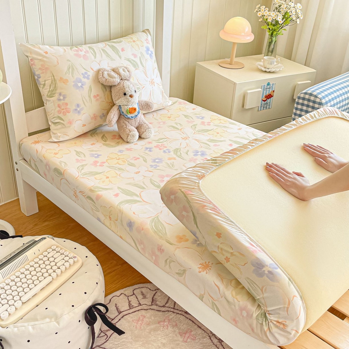 91家纺网 家纺一手货源 找家纺 （总）女子家纺 2026新款春夏13070印花床笠单品床笠床笠单件