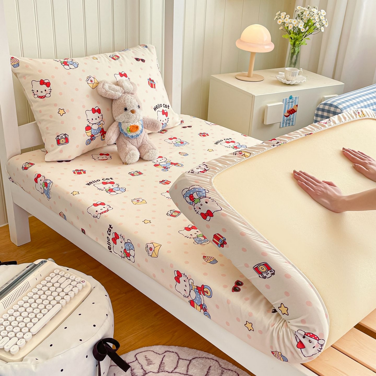 91家纺网 家纺一手货源 找家纺 （总）女子家纺 2026新款春夏13070印花床笠单品床笠床笠单件