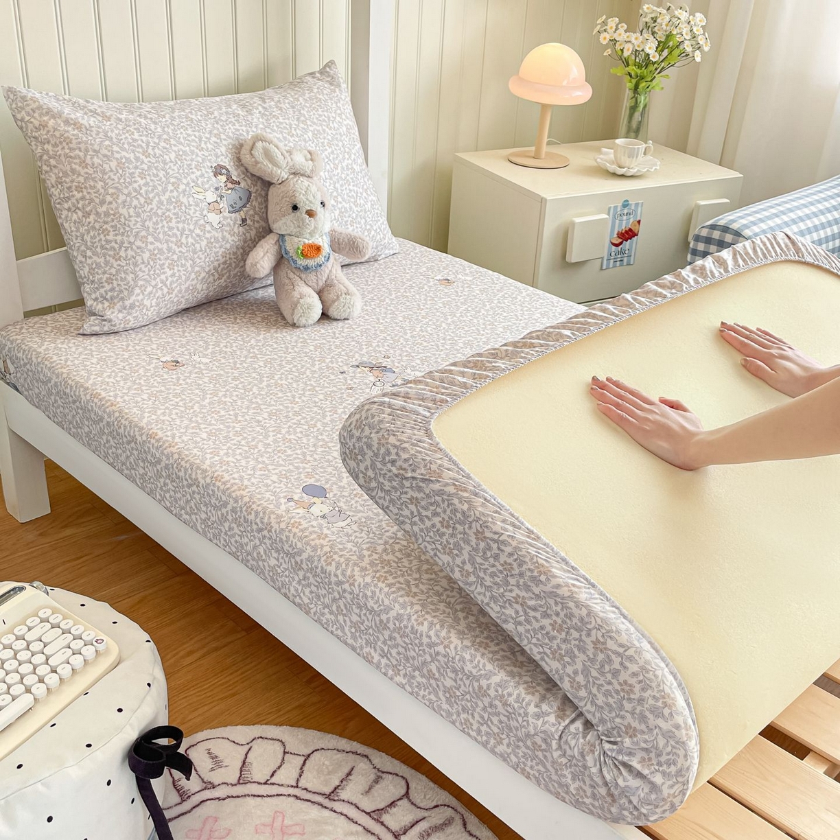 91家纺网 家纺一手货源 找家纺 （总）女子家纺 2026新款春夏13070印花床笠单品床笠床笠单件