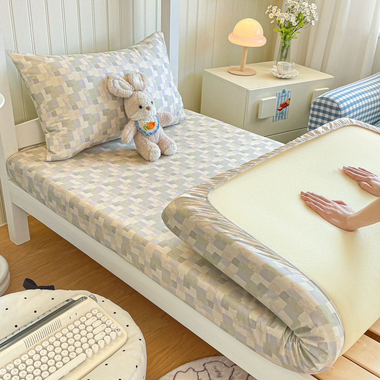 91家纺网 家纺一手货源 找家纺 （总）女子家纺 2026新款春夏13070印花床笠单品床笠床笠单件