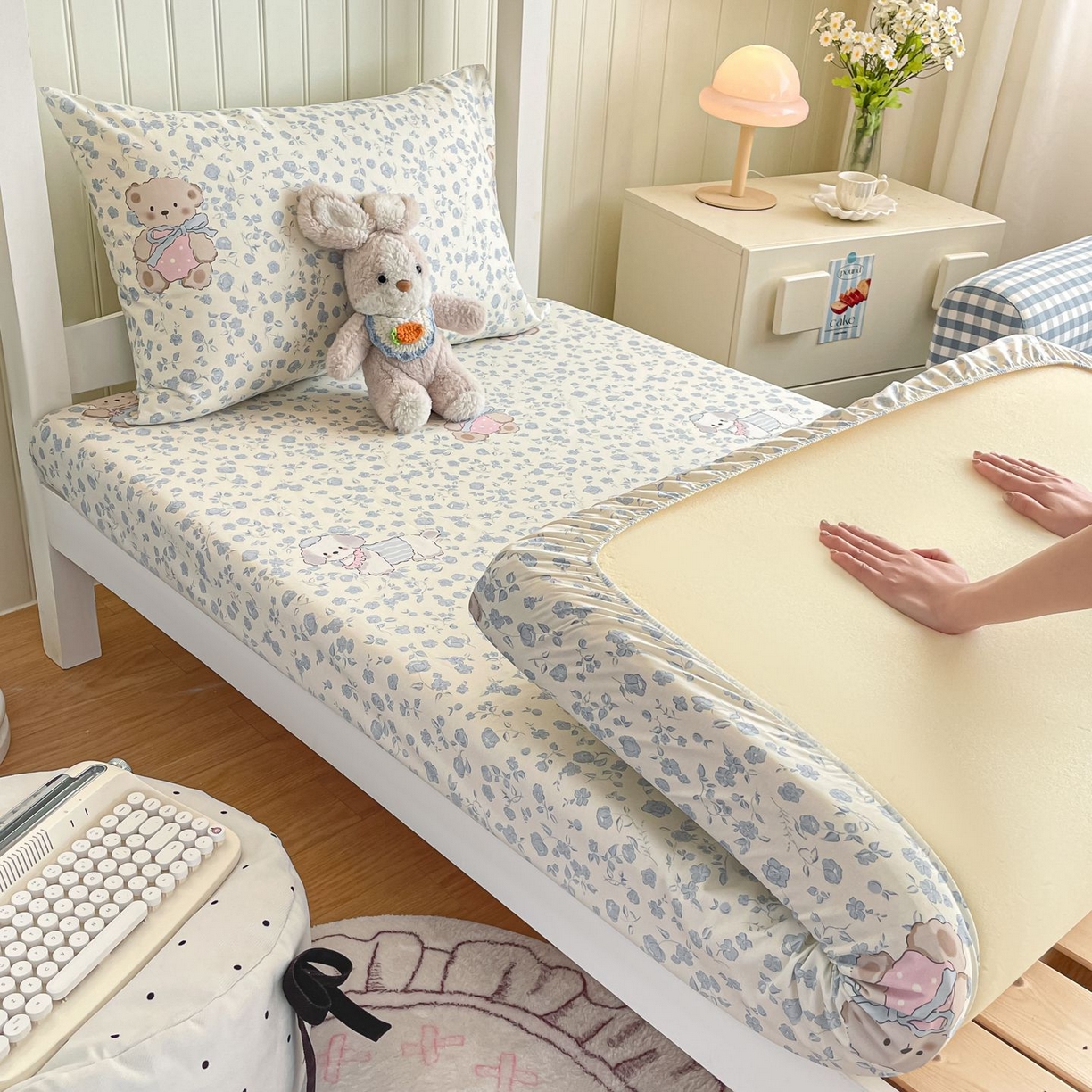 91家纺网 家纺一手货源 找家纺 （总）女子家纺 2026新款春夏13070印花床笠单品床笠床笠单件