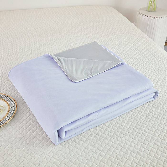 91家纺网 家纺一手货源 找家纺 （总）优雅星家纺 2026新款双面凉感丝A类氨纶凉感天丝纯色夏凉被冰激凌夏被西瓜凉感丝夏被