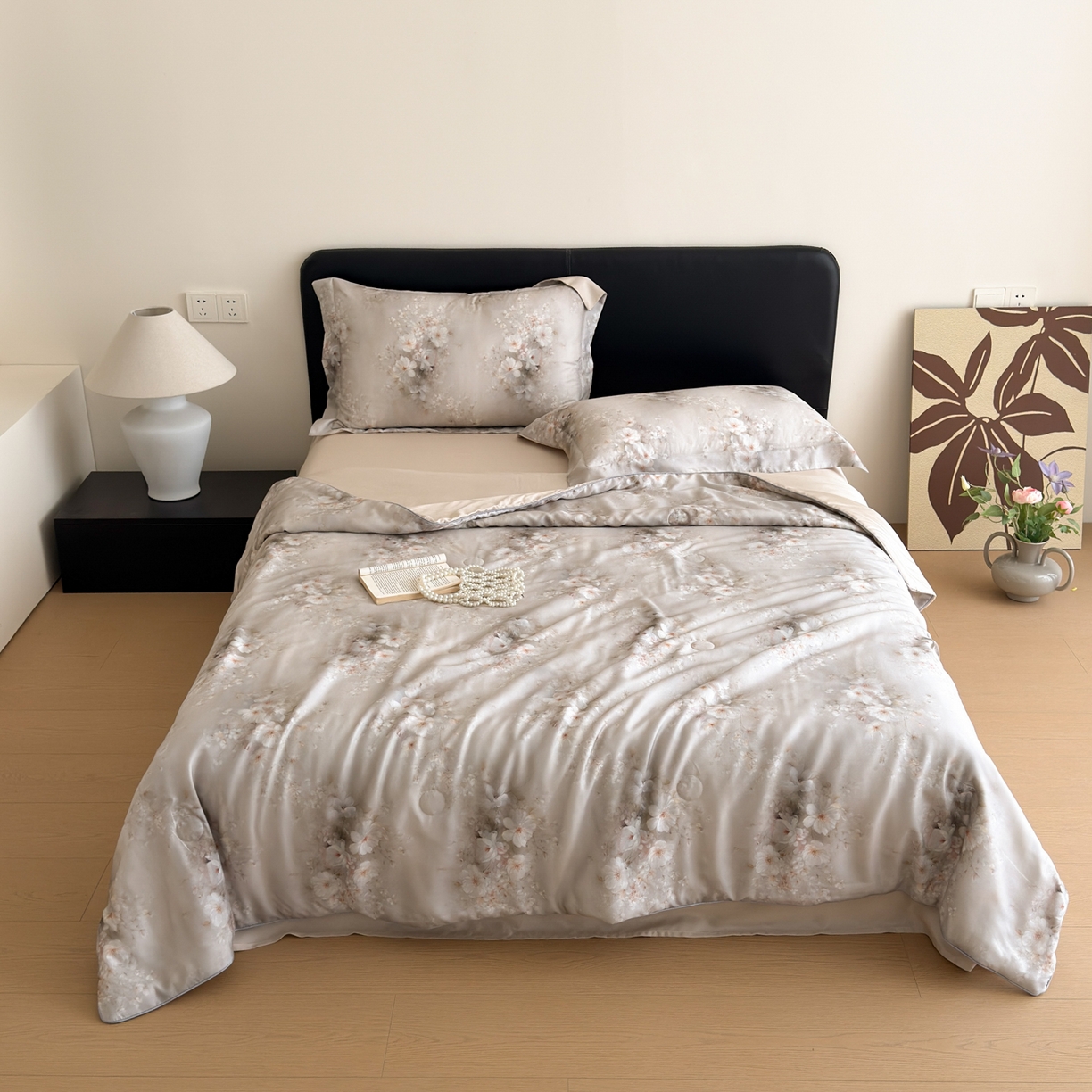 91家纺网 家纺一手货源 找家纺 （总）优彩 2026春夏新款50天丝夏被莱赛尔纤维夏被四件套天丝夏被单夏被单床笠单床单（控价单夏被不低于150）