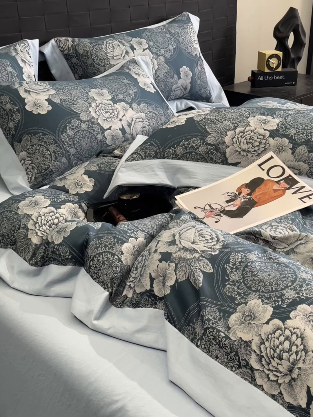 91家纺网 家纺一手货源 找家纺 （总）库里梦家纺 2026新款天丝色织提花高精密斜纹棉四件套