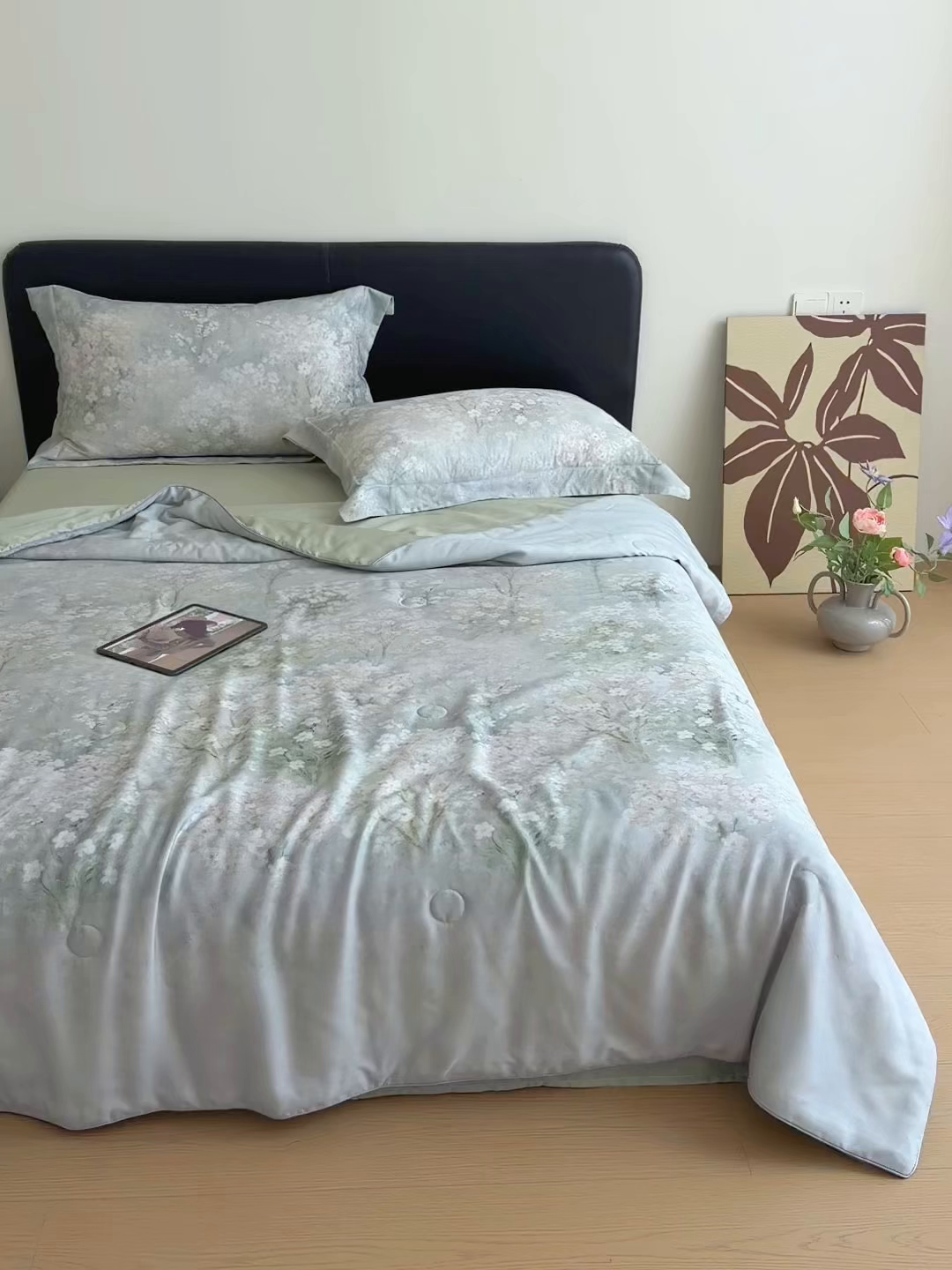 91家纺网 家纺一手货源 找家纺 （总）优彩 2026春夏新款50天丝夏被莱赛尔纤维夏被四件套天丝夏被单夏被单床笠单床单（控价单夏被不低于150）