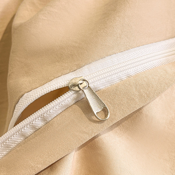 91家纺网 家纺一手货源 找家纺 库里梦家纺 2026新款天丝色织提花高精密斜纹棉四件套 繁花-金黄