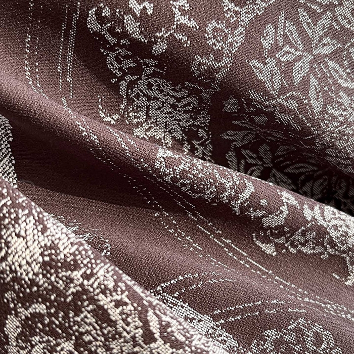 91家纺网 家纺一手货源 找家纺 库里梦家纺 2026新款天丝色织提花高精密斜纹棉四件套 繁花-砖红