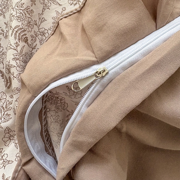 91家纺网 家纺一手货源 找家纺 铠畅 2026春夏新款 锦朵系列韩版水洗棉小清新古棉床盖四件套 锦朵 花野