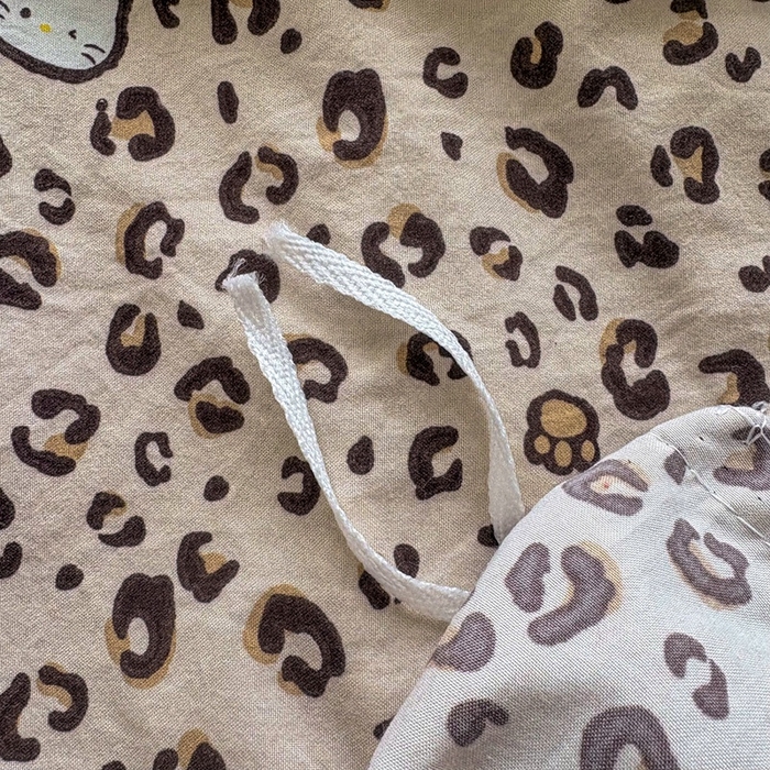 91家纺网 家纺一手货源 找家纺 铠畅 2026春夏新款 锦朵系列韩版水洗棉小清新古棉床盖四件套 锦朵 焦糖豹纹