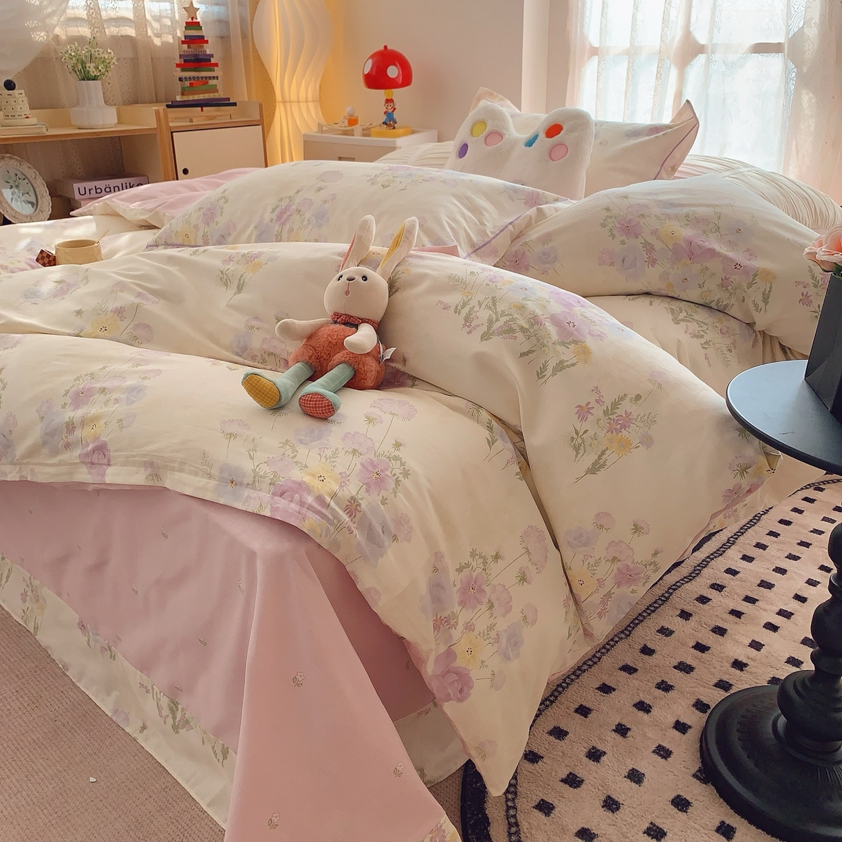 91家纺网 家纺一手货源 找家纺 （总）莱豫家纺 2025新款全棉纯棉小清新印花四件套-第二波