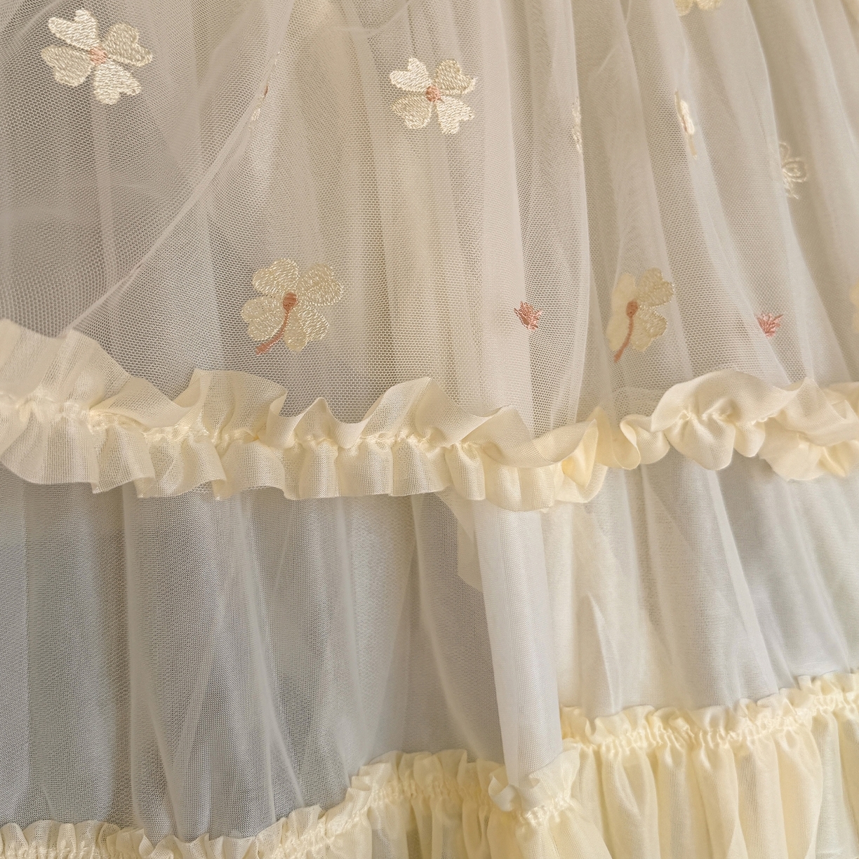 91家纺网 家纺一手货源 找家纺 （总）都市缘蚊帐 2026年新款202四叶草绣花落地宫廷蚊帐1.5m 1.8m