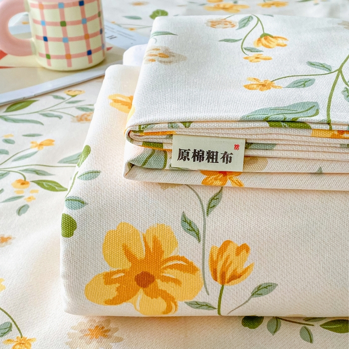 91家纺网 家纺一手货源 找家纺 （总）首爱家纺 2026春夏新款100%全棉纯棉老粗布床单凉席席子