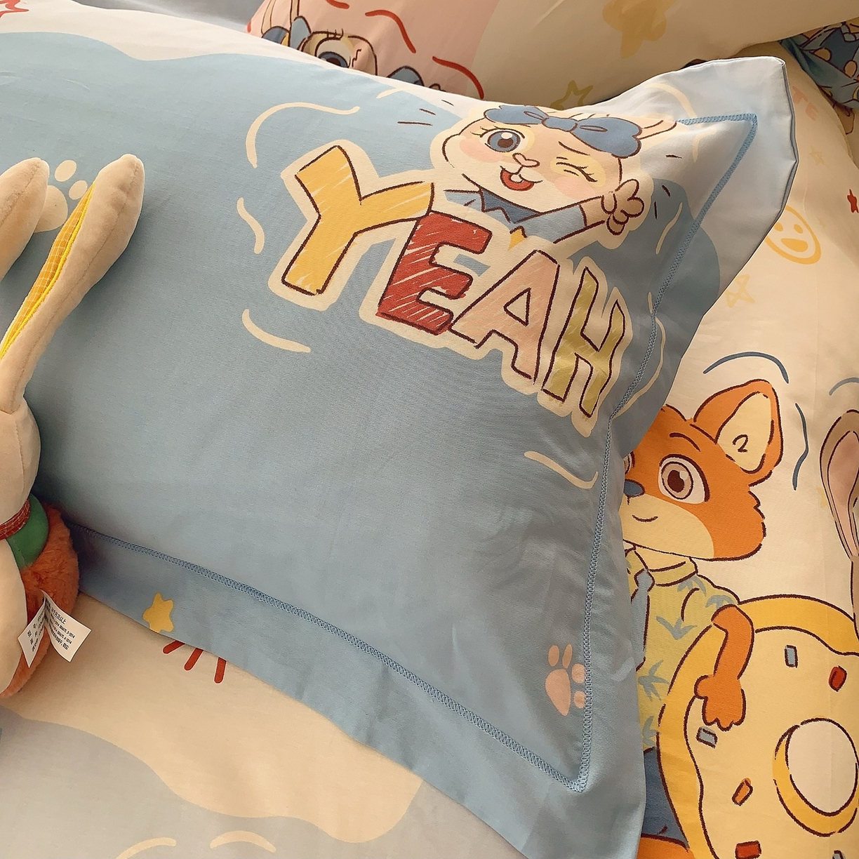 91家纺网 家纺一手货源 找家纺 莱豫家纺 2025新款全棉纯棉小清新印花四件套-第二波 朱迪