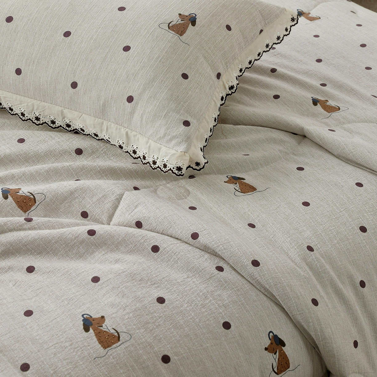 91家纺网 家纺一手货源 找家纺 （总）恋之语 2026新款爆款花边色织水洗棉夏被夏凉被空调被四件套