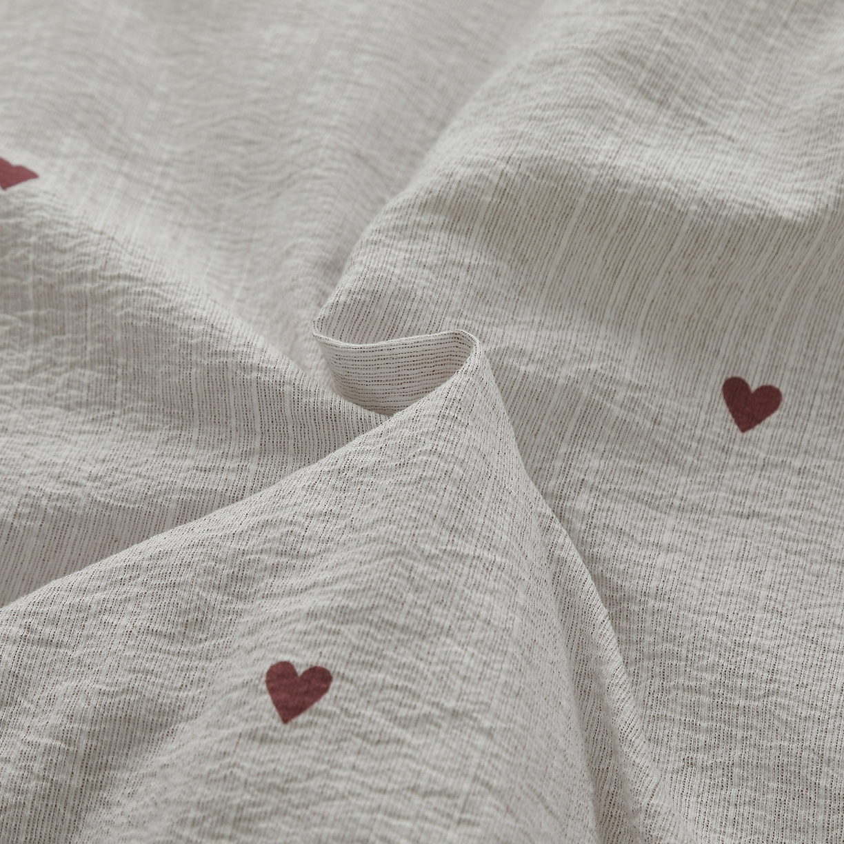 91家纺网 家纺一手货源 找家纺 恋之语 2026新款爆款花边色织水洗棉夏被夏凉被空调被四件套 草莓