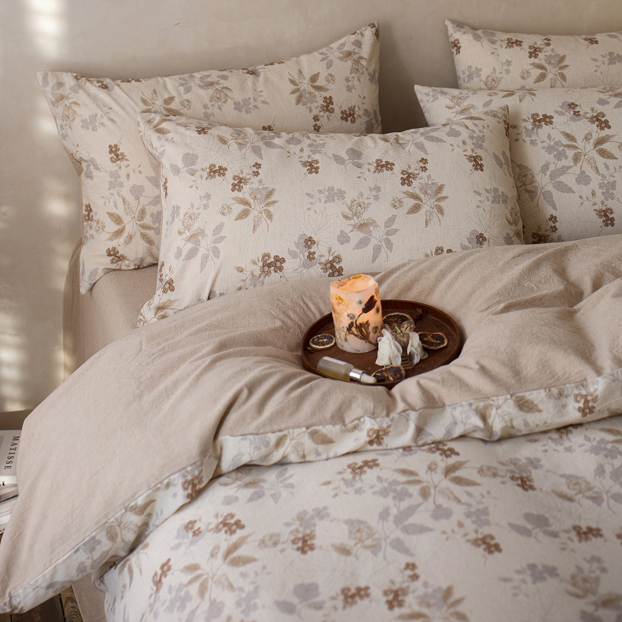 91家纺网 家纺一手货源 找家纺 （总）千朵森 2026新款复古全棉棉麻碎花四件套