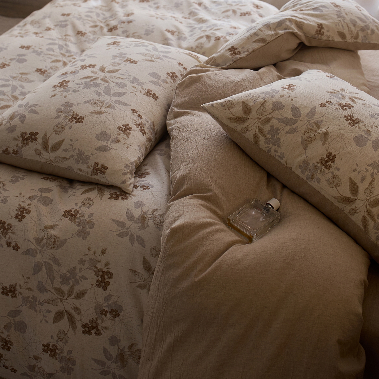 91家纺网 家纺一手货源 找家纺 （总）千朵森 2026新款复古全棉棉麻碎花四件套