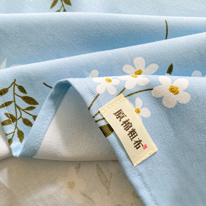 91家纺网 家纺一手货源 找家纺 首爱家纺 2026春夏新款100%全棉纯棉老粗布床单凉席席子 蓝樱