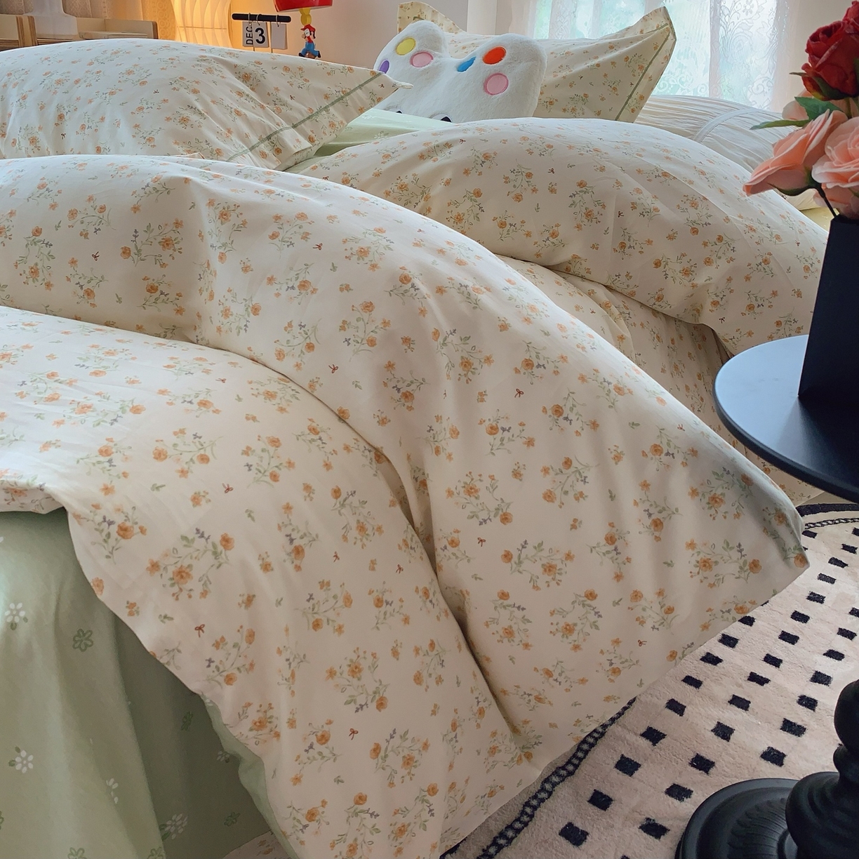 莱豫家纺 2025新款全棉纯棉小清新印花四件套-第二波 碎花情怀