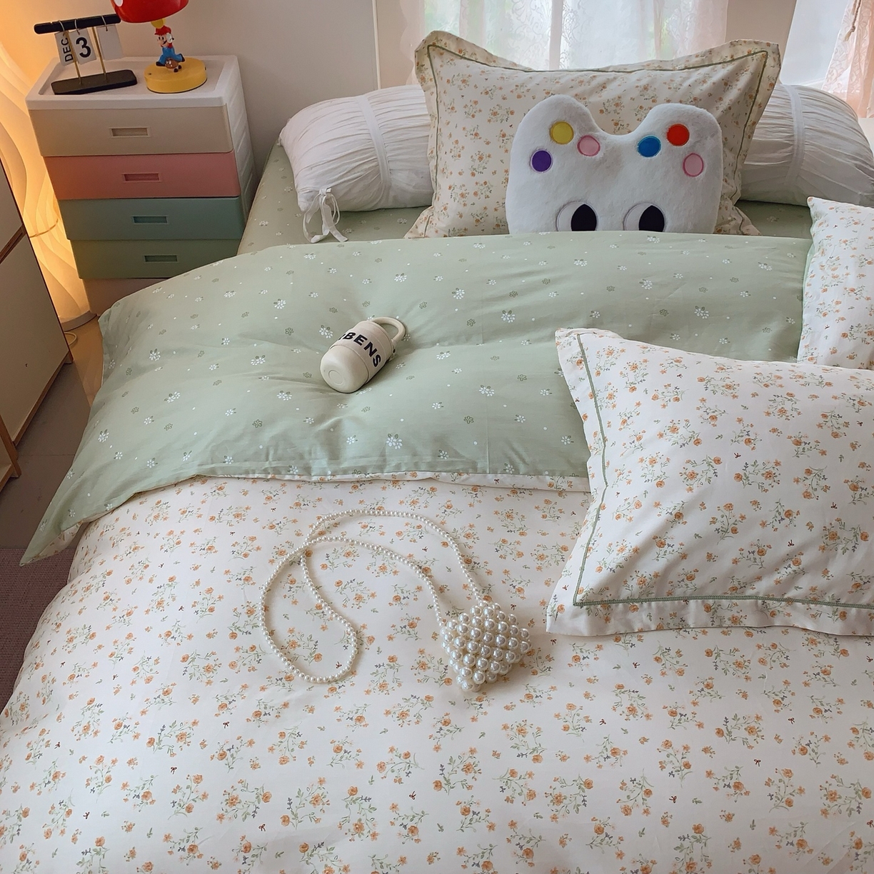 91家纺网 家纺一手货源 找家纺 莱豫家纺 2025新款全棉纯棉小清新印花四件套-第二波 碎花情怀