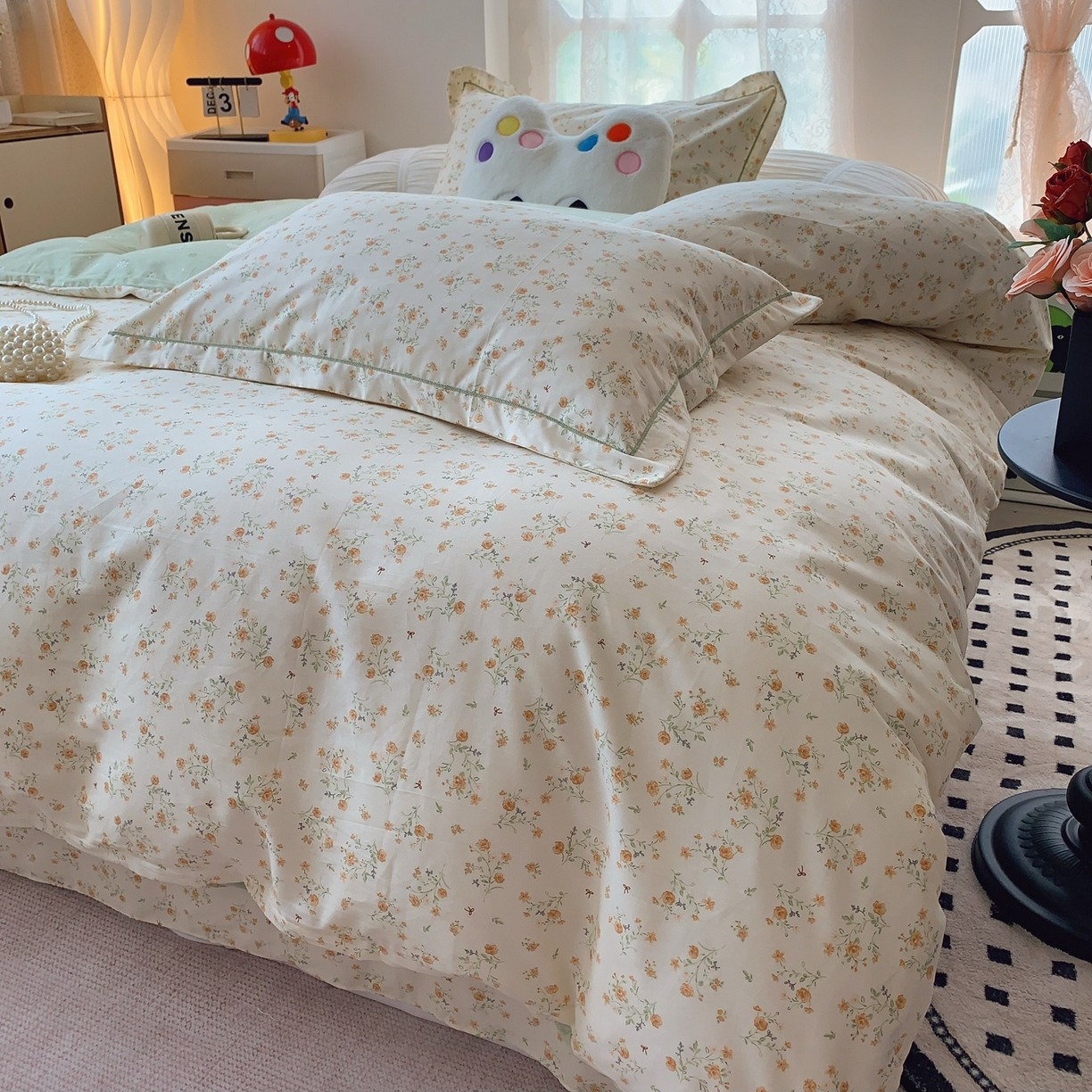 91家纺网 家纺一手货源 找家纺 莱豫家纺 2025新款全棉纯棉小清新印花四件套-第二波 碎花情怀