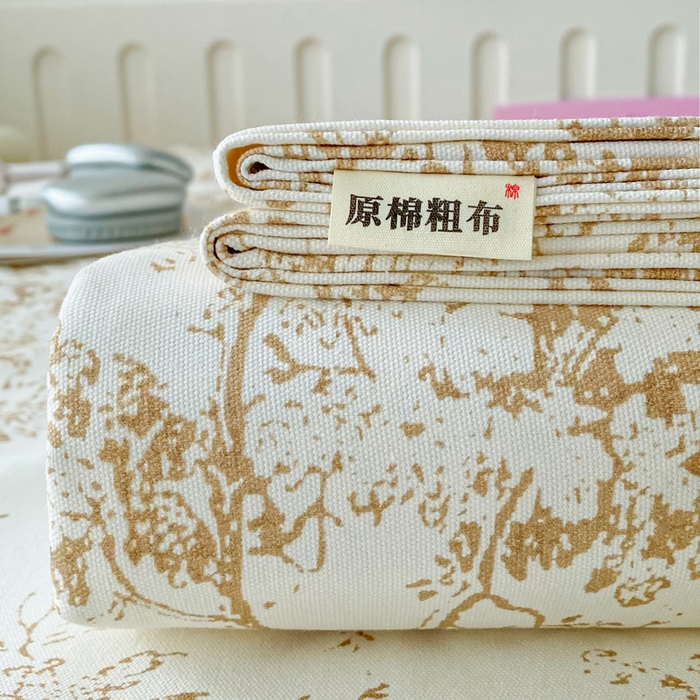 91家纺网 家纺一手货源 找家纺 首爱家纺 2026春夏新款100%全棉纯棉老粗布床单凉席席子 暮色