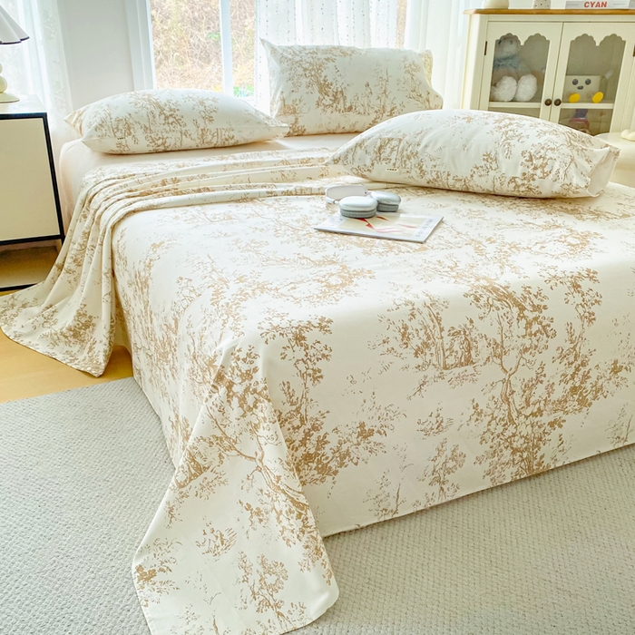 91家纺网 家纺一手货源 找家纺 首爱家纺 2026春夏新款100%全棉纯棉老粗布床单凉席席子 暮色