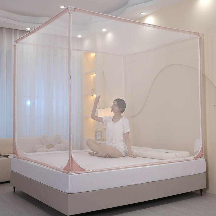 91家纺网 家纺一手货源 找家纺 （总）豪梦园蚊帐工厂店 2026新款防咬层布边款蒙古包蚊帐