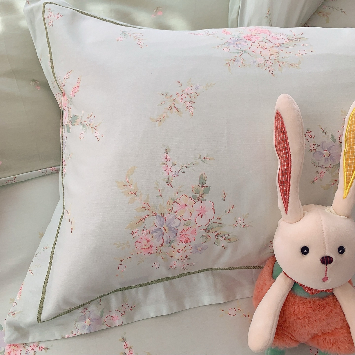 91家纺网 家纺一手货源 找家纺 莱豫家纺 2025新款全棉纯棉小清新印花四件套-第二波 青禾