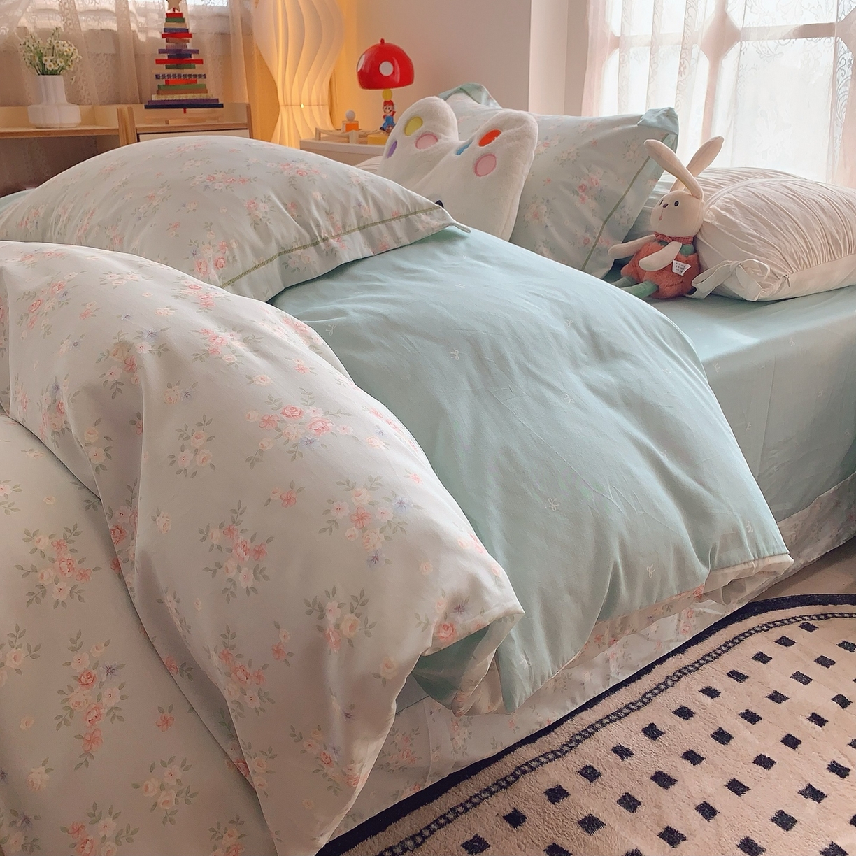 莱豫家纺 2025新款全棉纯棉小清新印花四件套-第二波 柠夏