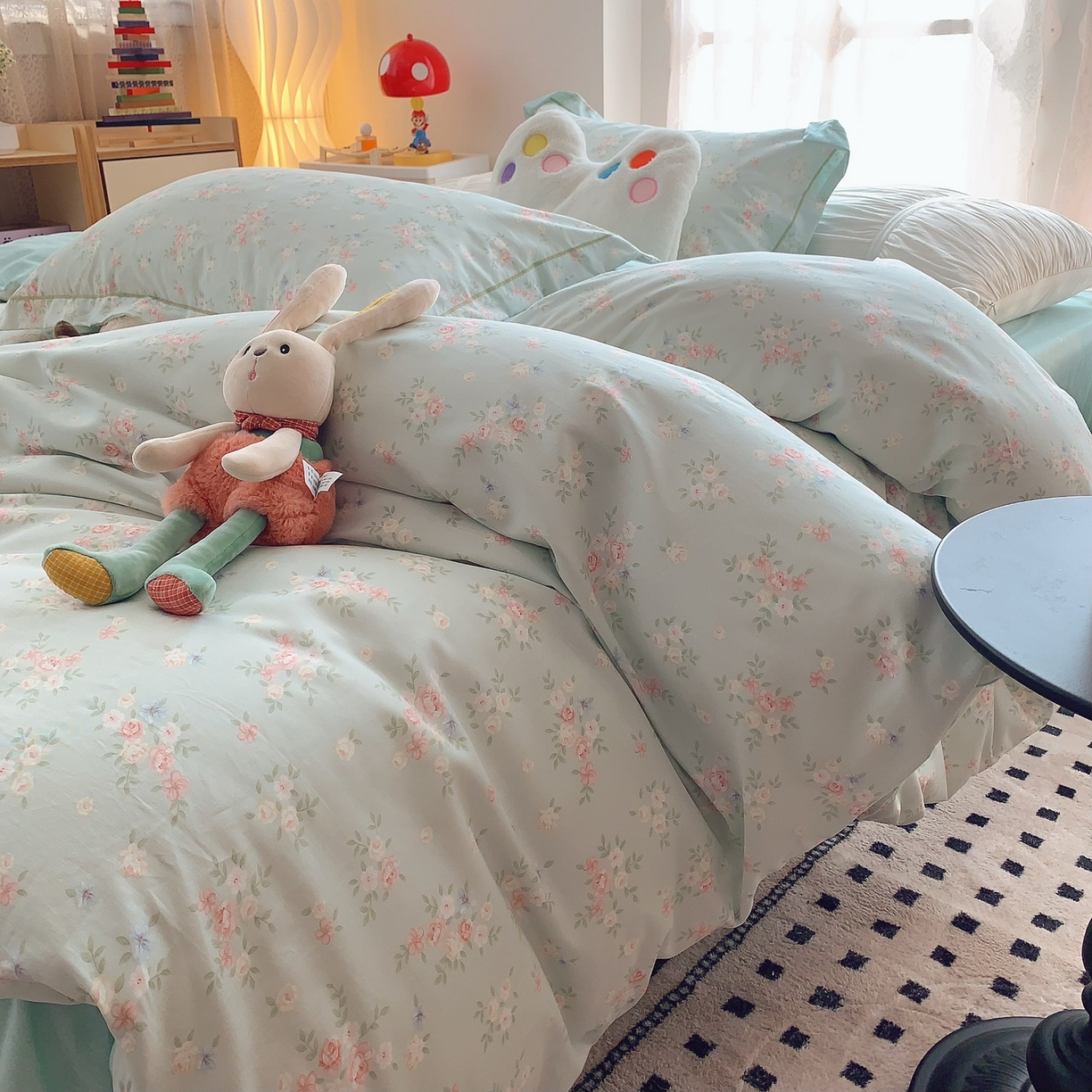 91家纺网 家纺一手货源 找家纺 莱豫家纺 2025新款全棉纯棉小清新印花四件套-第二波 柠夏