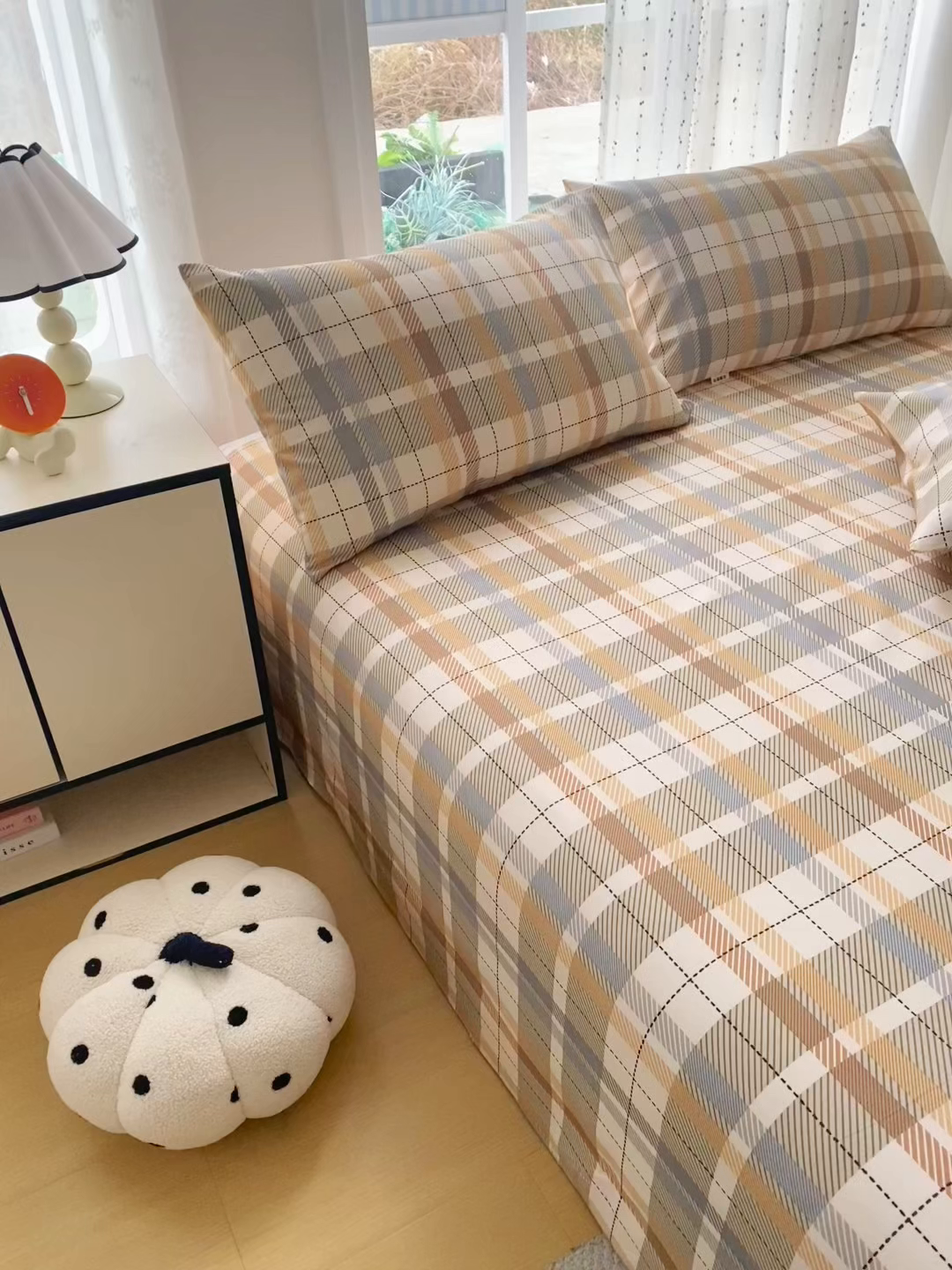 91家纺网 家纺一手货源 找家纺 首爱家纺 2026春夏新款100%全棉纯棉老粗布床单凉席席子 浅棕